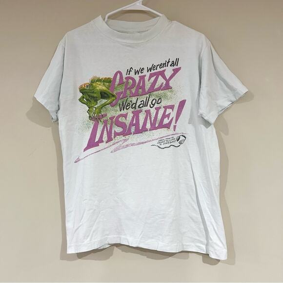Vintage Jimmy Buffett Crazy Insane Shirt - Picture 1 of 5